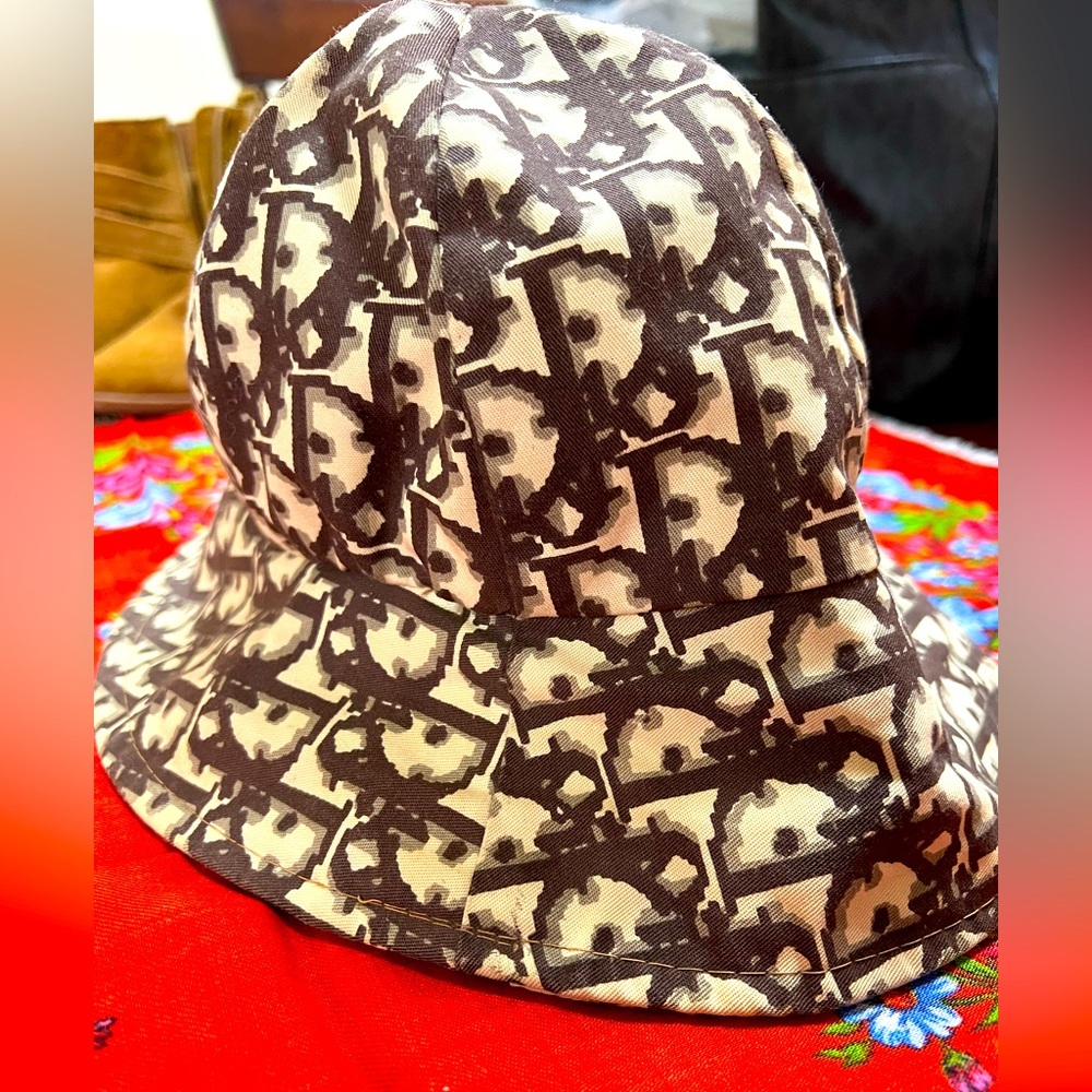 Authentic Vintage Christian Dior Monogram Bucket Bell Hat Rare